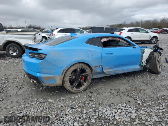 2022 Chevrolet Camaro LT1 with VIN 1G1FF1R78N0126475, listed as a Copart auction lot 87551545 with 25,430 mi miles and Salvage Title. Bid and sale history available at carsss.com. Image 3.