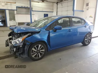 2021 Nissan Versa SV with VIN 3N1CN8EV4ML834866, listed as a Copart auction lot 62489485 with 74,300 mi miles and Salvage title. Bid and sale history available at DreamBid. Image 1.
