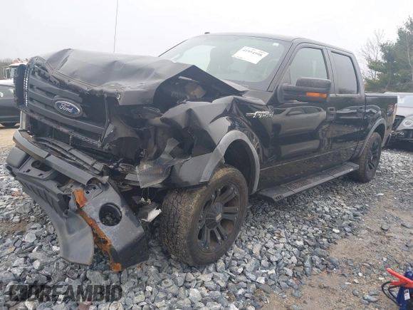 2010 Ford F-150 XL with VIN 1FTFW1EV5AFC01572, listed as a IAAI auction lot 41954598 with 160,935 mi miles. Bid and sale history available at carsss.com. Image 2.