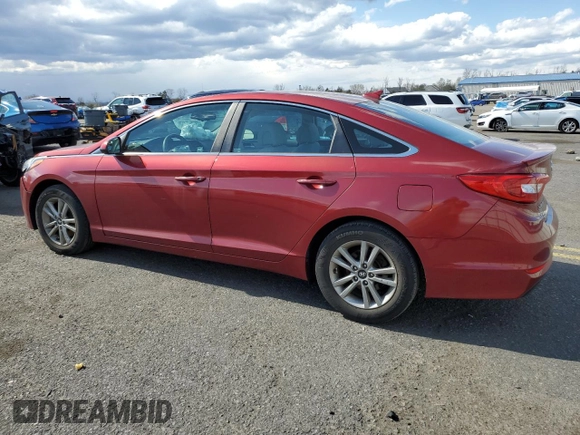 2016 Hyundai Sonata 2.4L with VIN 5NPE24AF2GH292743, listed as a Copart auction lot 52705145 with 41,948 mi miles and Salvage Title. Bid and sale history available at carsss.com. Image 2.