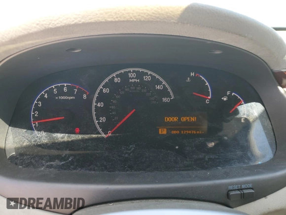 2006 Hyundai Azera SE with VIN KMHFC46F56A098008, listed as a Copart auction lot 51842105 with 129,476 mi miles and Clean title. Bid and sale history available at DreamBid. Image 9.