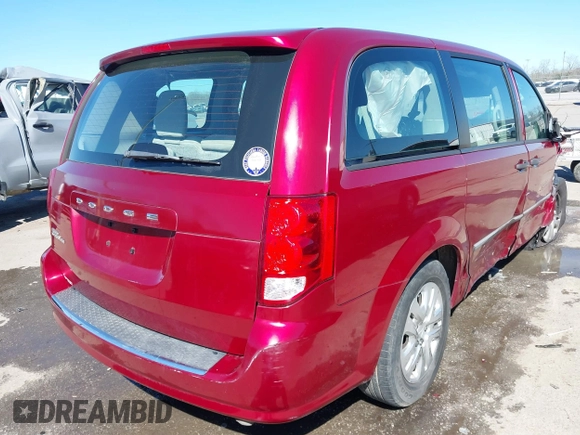 2014 Dodge Grand Caravan American Value with VIN 2C4RDGBG6ER223820, listed as a IAAI auction lot 41705097 with 213,180 mi miles and . Bid and sale history available at DreamBid. Image 4.