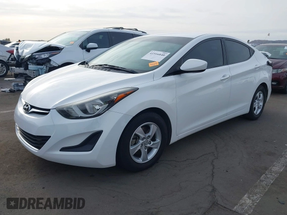 2014 Hyundai Elantra SE with VIN 5NPDH4AE1EH470964, listed as a IAAI auction lot 41916840 with 124,186 mi miles and . Bid and sale history available at DreamBid. Image 2.