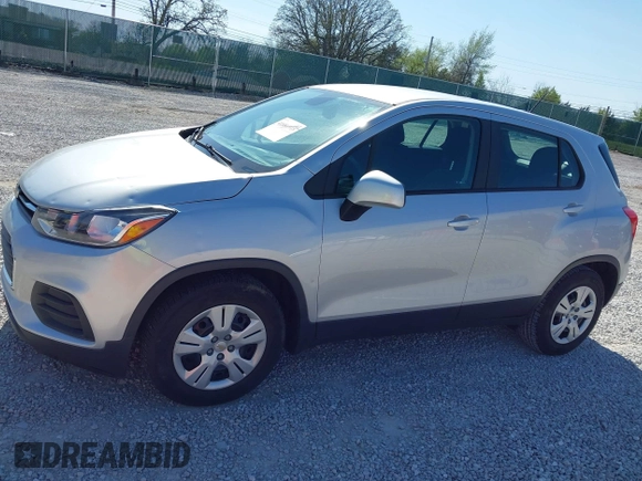 2017 Chevrolet Trax LS with VIN 3GNCJKSBXHL232986, listed as a IAAI auction lot 41986918 with 121,094 mi miles. Bid and sale history available at carsss.com. Image 14.