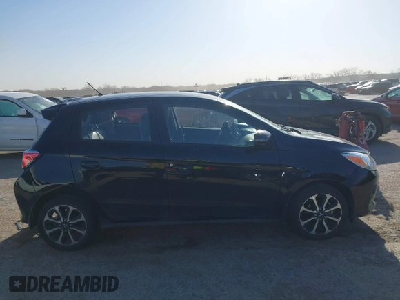 2024 Mitsubishi Mirage Black Edition with VIN ML32AWHJ1RH004954, listed as a IAAI auction lot 41834228 with 13,720 mi miles and . Bid and sale history available at DreamBid. Image 13.