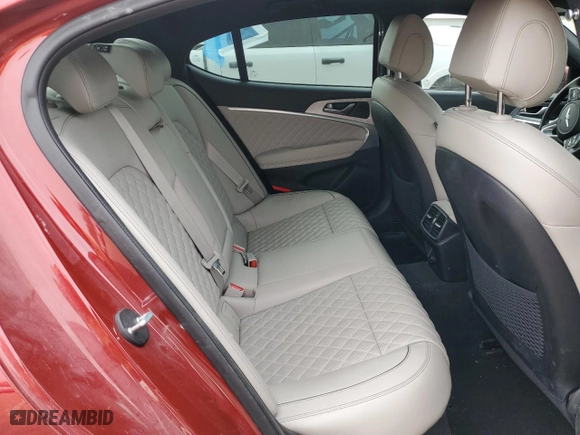 2022 Genesis G70 3.3T with VIN KMTG54TE4NU088387, listed as a Copart auction lot 44635305 with 31,664 mi miles and Salvage Title. Bid and sale history available at carsss.com. Image 10.