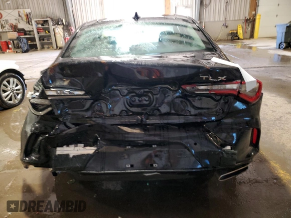 2021 Acura TLX w/Technology Package with VIN 19UUB6F42MA006599, listed as a Copart auction lot 42897175 with 34,447 mi miles and Salvage Title. Bid and sale history available at carsss.com. Image 6.