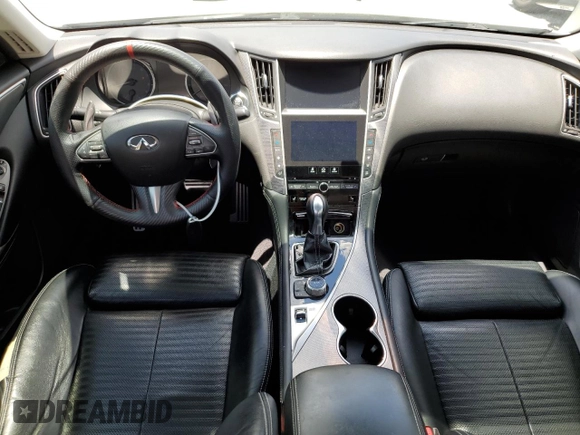 2015 Infiniti Q50 Sport with VIN JN1BV7AP4FM344160, listed as a Copart auction lot 61480985 with 99,666 mi miles and Salvage title. Bid and sale history available at DreamBid. Image 8.