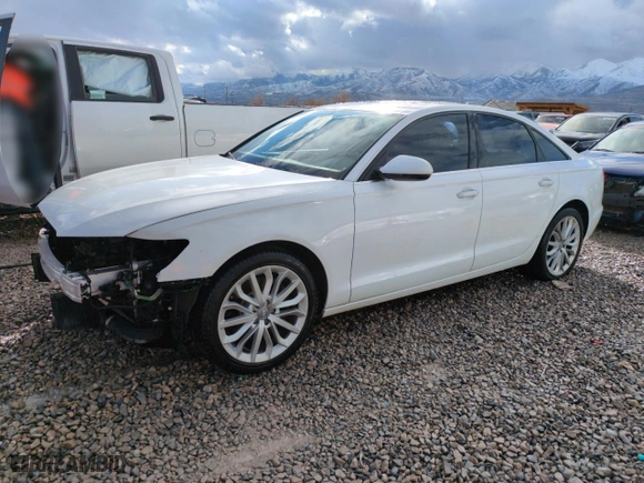 2014 Audi A6 2.0T Premium Plus with VIN WAUGFAFC1EN049090, listed as a Copart auction lot 45419945 with 154,062 mi miles and Salvage Title. Bid and sale history available at carsss.com. Image 1.