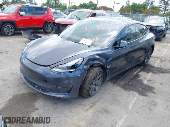2022 Tesla Model 3 Long Range z VIN 5YJ3E1EB4NF175634, wystawiony jako IAAI lot #42021674 z przebiegiem 39 475 mil mil oraz . Historia ofert i sprzedaży dostępna na DreamBid. Obrazek 19.