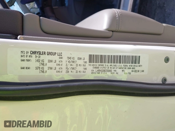 2011 Jeep Grand Cherokee Laredo with VIN 1J4RR4GG9BC556083, listed as a IAAI auction lot 42139453 with 145,623 mi miles and . Bid and sale history available at DreamBid. Image 9.
