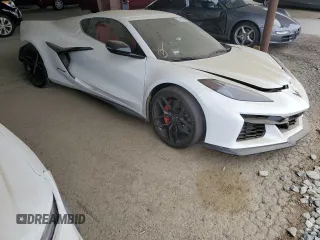 2025 Chevrolet Corvette 2LZ with VIN 1G1YE2D39S5604603, listed as a Copart auction lot 57466515 with Not provided miles and Salvage title. Bid and sale history available at DreamBid. Image 4.