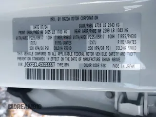 2025 Mazda CX-5 2.5 S Preferred Package with VIN JM3KFBCL4S0539997, listed as a IAAI auction lot 41397272 with 3,421 mi miles. Bid and sale history available at carsss.com. Image 9.