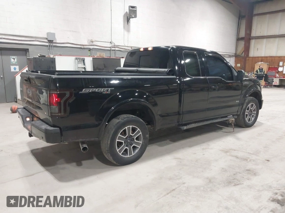2017 Ford F-150 XL with VIN 1FTEX1EP0HFB72292, listed as a IAAI auction lot 41649699 with 102,132 mi miles. Bid and sale history available at carsss.com. Image 4.