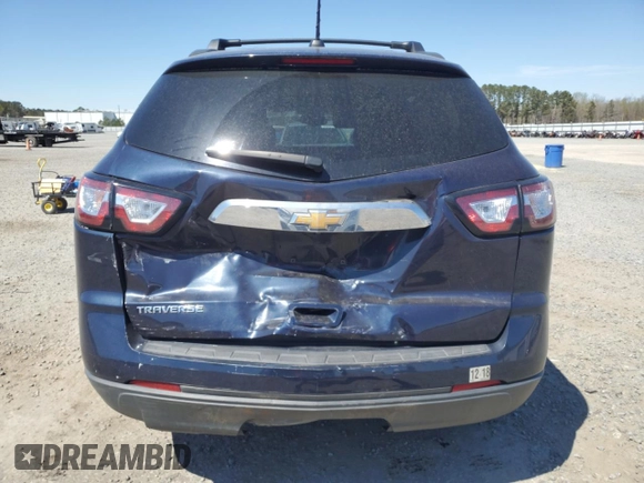 2017 Chevrolet Traverse LS with VIN 1GNKRFED5HJ165598, listed as a Copart auction lot 50578715 with Not provided miles and Salvage title. Bid and sale history available at DreamBid. Image 6.