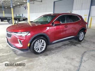 2023 Buick Envision Preferred with VIN LRBFZMR48PD195098, listed as a Copart auction lot 43506225 with 9,390 mi miles and Clean Title. Bid and sale history available at carsss.com. Image 1.
