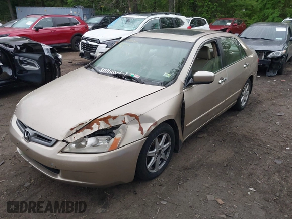 2003 Honda Accord EX z VIN 1HGCM665X3A075800, wystawiony jako IAAI lot #42231769 z przebiegiem 180 000 mil mil oraz . Historia ofert i sprzedaży dostępna na DreamBid. Obrazek 6.