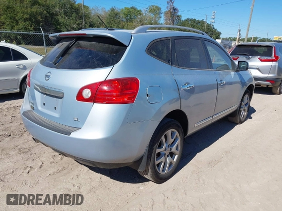 2013 Nissan Rogue S with VIN JN8AS5MT0DW023642, listed as a IAAI auction lot 40728352 with 87,292 mi miles and . Bid and sale history available at DreamBid. Image 4.