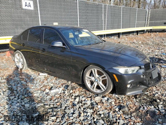 2017 BMW 3 Series 340i xDrive with VIN WBA8B7C52HK858192, listed as a Copart auction lot 86522814 with 97,512 mi miles and Salvage Title. Bid and sale history available at carsss.com. Image 4.