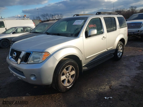 2011 Nissan Pathfinder SV with VIN 5N1AR1NN0BC625399, listed as a IAAI auction lot 41404121 with 201,697 mi miles. Bid and sale history available at carsss.com. Image 2.