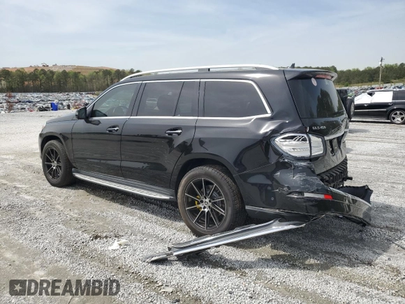 2019 Mercedes-Benz GLS 450 with VIN 4JGDF6EE1KB237624, listed as a Copart auction lot 49441755 with 51,955 mi miles and Salvage Title. Bid and sale history available at DreamBid. Image 2.