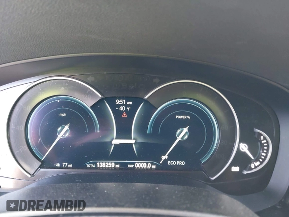 2019 BMW 5 Series 530e with VIN WBAJA9C53KB388858, listed as a IAAI auction lot 42195058 with 138,259 mi miles and . Bid and sale history available at DreamBid. Image 7.