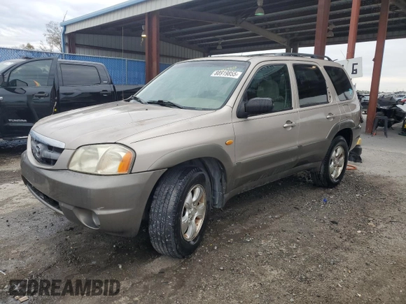 2002 Mazda Tribute LX with VIN 4F2YU09132KM24637, listed as a Copart auction lot 88919855 with 211,198 mi miles and Salvage Title. Bid and sale history available at carsss.com. Image 1.