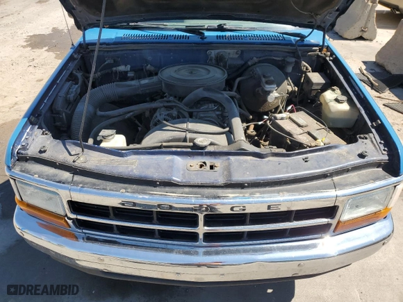 1992 Dodge Dakota "S" with VIN 1B7GL26X8NS523574, listed as a Copart auction lot 65041534 with 122,376 mi miles and Clean Title. Bid and sale history available at carsss.com. Image 11.