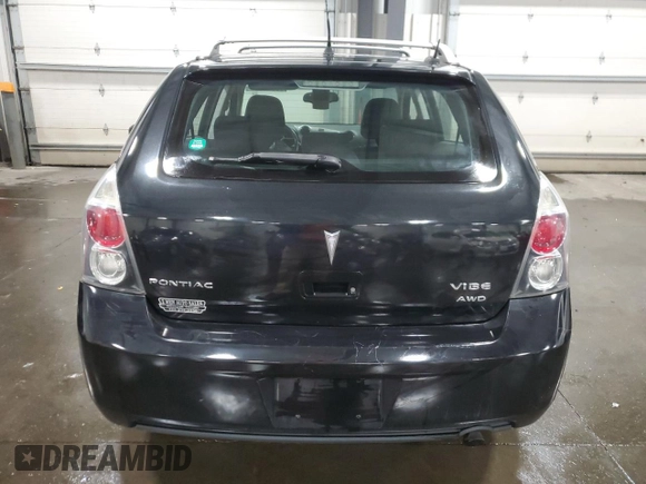 2009 Pontiac Vibe with VIN 5Y2SM67039Z420818, listed as a Copart auction lot 78672044 with 190,198 mi miles and Salvage Title. Bid and sale history available at carsss.com. Image 6.