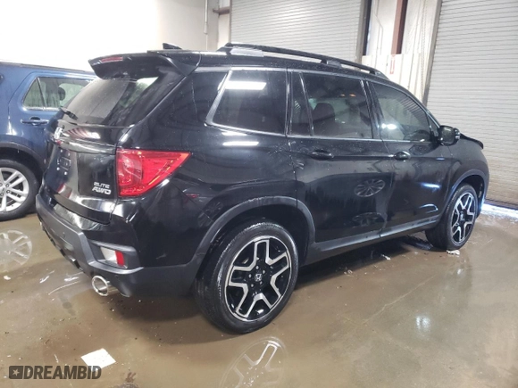 2022 Honda Passport Elite with VIN 5FNYF8H08NB018128, listed as a Copart auction lot 41871375 with 44,425 mi miles and Salvage Title. Bid and sale history available at carsss.com. Image 3.