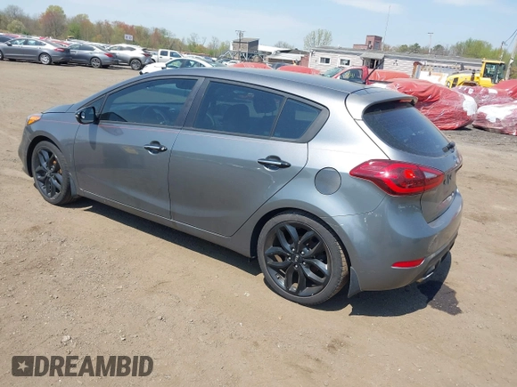 2015 Kia Forte 5-Door SX with VIN KNAFZ5A35F5266838, listed as a IAAI auction lot 42115081 with 80,983 mi miles. Bid and sale history available at carsss.com. Image 3.