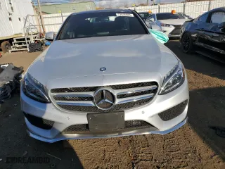 2015 Mercedes-Benz C-Class C 300 Luxury with VIN 55SWF4KBXFU065252, listed as a Copart auction lot 77635084 with 52,297 mi miles and Salvage Title. Bid and sale history available at carsss.com. Image 5.