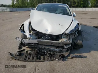 2024 Tesla Model Y Long Range with VIN 7SAYGAEEXRF109995, listed as a Copart auction lot 55160345 with Not provided miles and Salvage title. Bid and sale history available at DreamBid. Image 5.