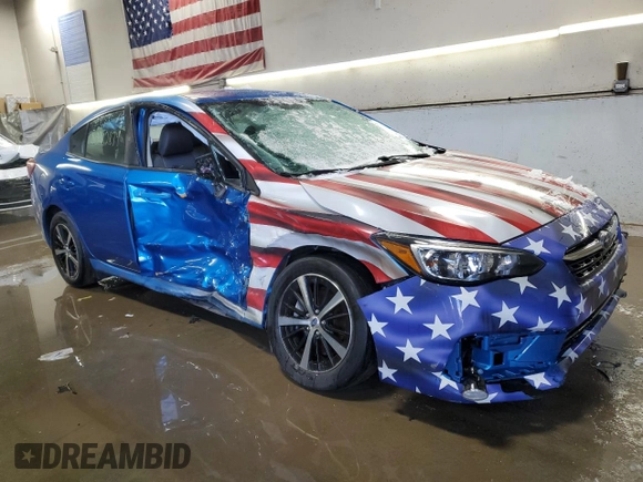 2023 Subaru Impreza Premium with VIN 4S3GKAV62P3600698, listed as a Copart auction lot 80282874 with 25,079 mi miles and Salvage title. Bid and sale history available at DreamBid. Image 4.