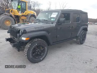 2021 Jeep Wrangler Unlimited Sport S with VIN 1C4HJXDN9MW822281, listed as a IAAI auction lot 41163183 with 23,665 mi miles and . Bid and sale history available at DreamBid. Image 20.
