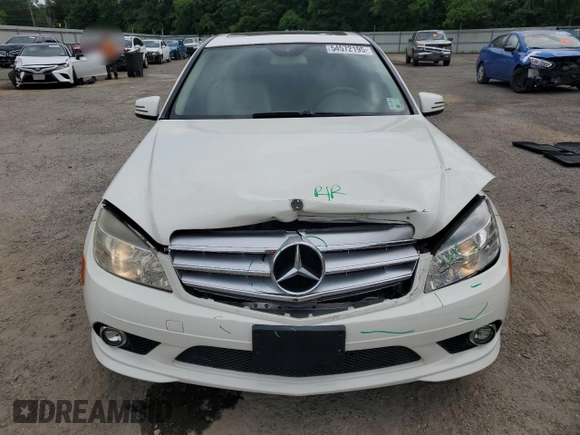 2010 Mercedes-Benz C 300 Sport with VIN WDDGF5EB0AF378943, listed as a Copart auction lot 54572195 with 196,858 mi miles and Salvage title. Bid and sale history available at DreamBid. Image 5.
