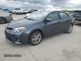 2014 Toyota Corolla L with VIN 5YFBURHEXEP016446, listed as a Copart auction lot 57574335 with 97,316 mi miles and Salvage title. Bid and sale history available at DreamBid. Image 1.