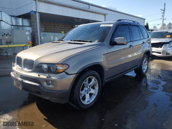 2006 BMW X5 3.0i with VIN 5UXFA13576LY44904, listed as a Copart auction lot 52698065 with 233,330 mi miles and Salvage Title. Bid and sale history available at carsss.com. Image 1.