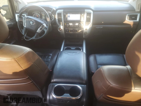 2017 Nissan Titan SV with VIN 1N6AA1E67HN557309, listed as a Copart auction lot 53748735 with 112,197 mi miles and Salvage title. Bid and sale history available at DreamBid. Image 8.