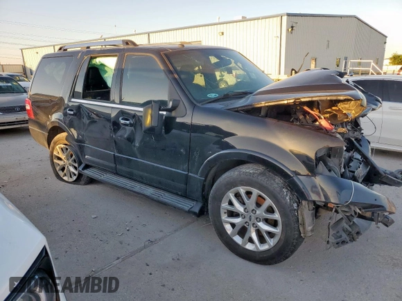 2016 Ford Expedition Limited with VIN 1FMJU1KT4GEF35590, listed as a Copart auction lot 54911715 with 111,748 mi miles and Salvage title. Bid and sale history available at DreamBid. Image 4.
