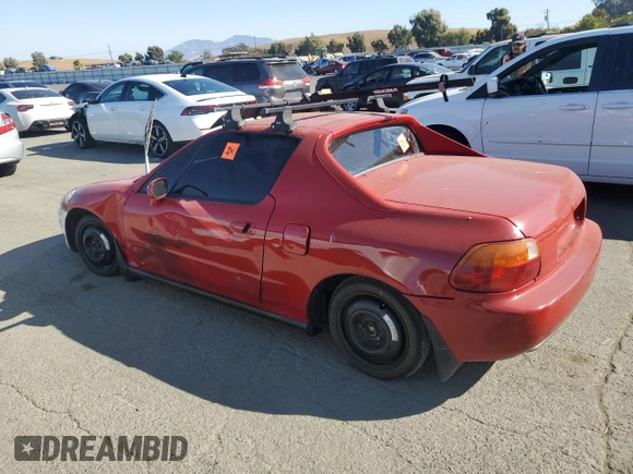 1993 Honda del Sol Si z VIN JHMEH6267PS009746, wystawiony jako Copart lot #73194054 z przebiegiem 130 177 mil mil oraz Szkody całkowita. Historia ofert i sprzedaży dostępna na DreamBid. Obrazek 2.