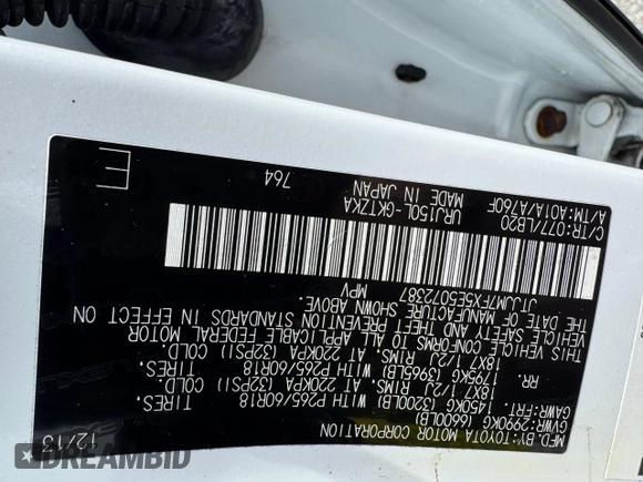 2014 Lexus GX 460 Luxury с VIN JTJJM7FX5E5072387, выставлен на аукционе Copart как лот 57472995 с пробегом 161 457 миль миль и Чистый • Clean title. История ставок и продаж доступна на DreamBid. Изображение 10.