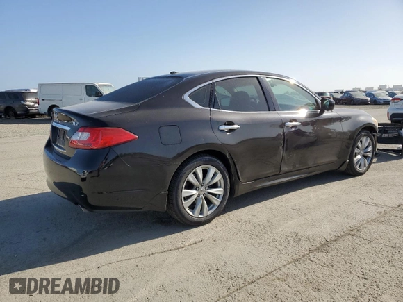 2011 Infiniti M37 with VIN JN1BY1AP0BM324986, listed as a Copart auction lot 53671215 with 187,490 mi miles and Salvage Title. Bid and sale history available at carsss.com. Image 3.