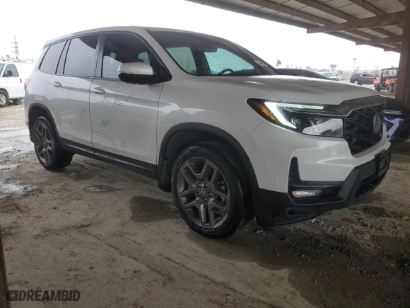 2023 Honda Passport EX-L with VIN 5FNYF8H57PB029779, listed as a Copart auction lot 44460545 with 19,110 mi miles and Salvage Title. Bid and sale history available at carsss.com. Image 4.