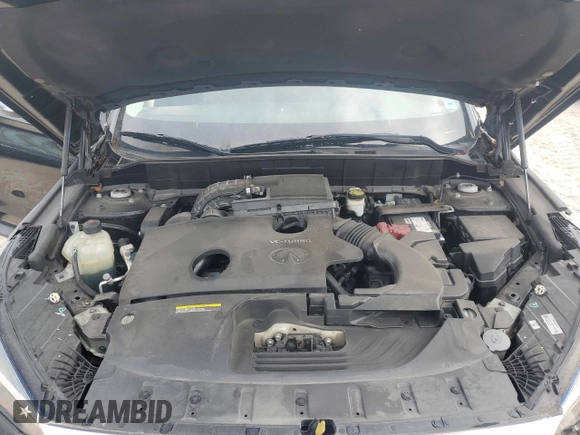 2019 Infiniti QX50 LUXE with VIN 3PCAJ5M17KF122876, listed as a Copart auction lot 52602035 with 95,387 mi miles and Salvage Title. Bid and sale history available at carsss.com. Image 12.