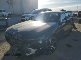 2024 BMW i5 M60 with VIN WBY43FK07RCR39360, listed as a Copart auction lot 42360905 with 5,607 mi miles and Salvage Title. Bid and sale history available at carsss.com. Image 1.
