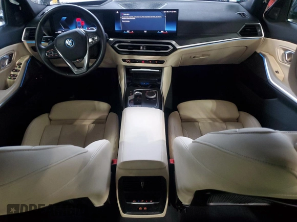 2023 BMW 3 Series 330e xDrive with VIN 3MW39FS08P8C88897, listed as a Copart auction lot 51423425 with 16,163 mi miles and Salvage Title. Bid and sale history available at carsss.com. Image 8.