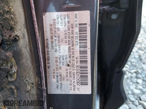 2015 Mazda CX-5 Touring with VIN JM3KE4CYXF0515106, listed as a Copart auction lot 50451185 with 0 mi miles and Salvage Title. Bid and sale history available at carsss.com. Image 13.