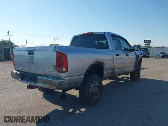 2005 Dodge 2500 SLT with VIN 3D7KS28C55G846789, listed as a IAAI auction lot 40219399 with 190,157 mi miles and . Bid and sale history available at DreamBid. Image 4.