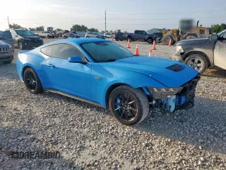 2024 Ford Mustang GT с VIN 1FA6P8CF6R5431405, выставлен на аукционе Copart как лот 64389805 с пробегом 26 094 миль миль и Списание • Salvage title. История ставок и продаж доступна на DreamBid. Изображение 4.